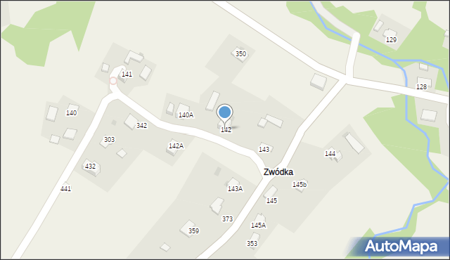 Szczepanowice, Szczepanowice, 142, mapa Szczepanowice