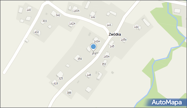 Szczepanowice, Szczepanowice, 373, mapa Szczepanowice