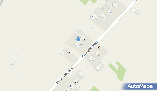 Szczepanowice, Szczepanowice, 2a, mapa Szczepanowice