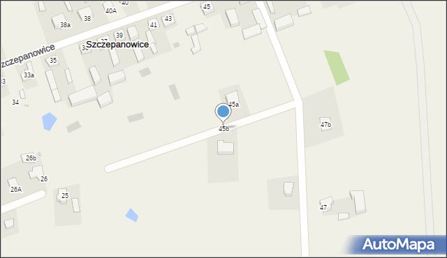 Szczepanowice, Szczepanowice, 45b, mapa Szczepanowice