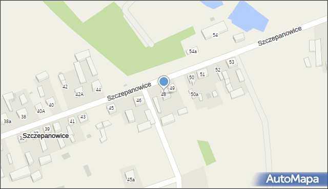 Szczepanowice, Szczepanowice, 48, mapa Szczepanowice