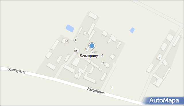 Szczepany, Szczepany, 7, mapa Szczepany