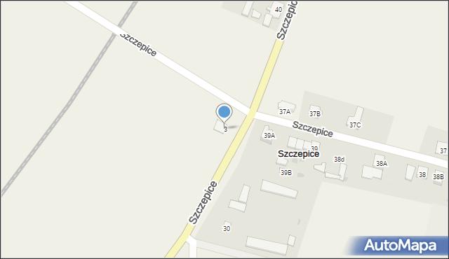 Szczepice, Szczepice, 3, mapa Szczepice