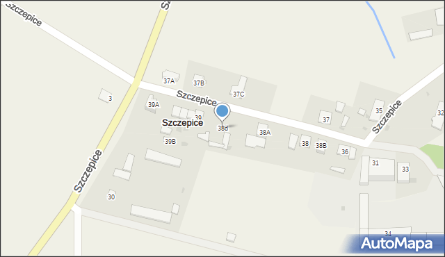 Szczepice, Szczepice, 38d, mapa Szczepice