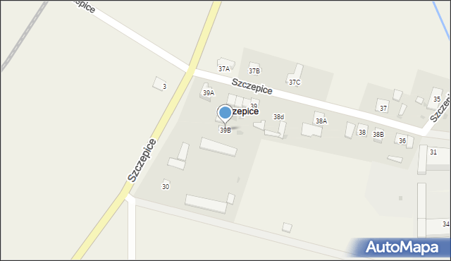 Szczepice, Szczepice, 39B, mapa Szczepice