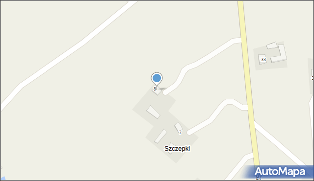 Szczepki, Szczepki, 8a, mapa Szczepki