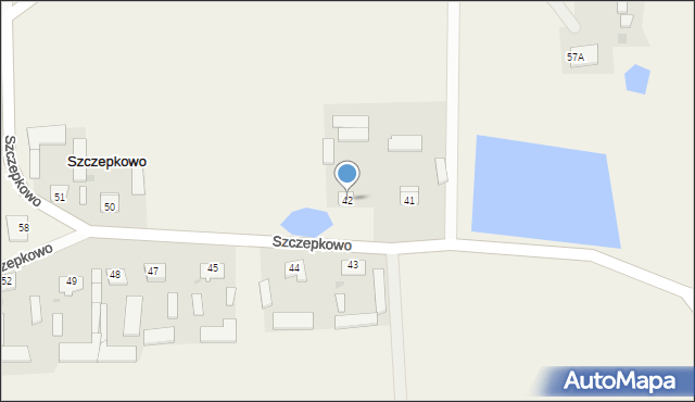 Szczepkowo, Szczepkowo, 42, mapa Szczepkowo