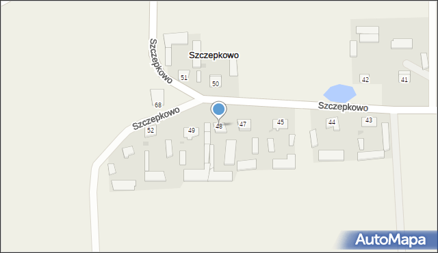 Szczepkowo, Szczepkowo, 48, mapa Szczepkowo