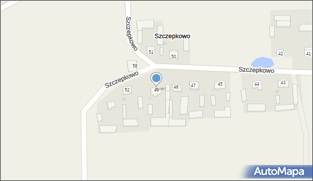 Szczepkowo, Szczepkowo, 49, mapa Szczepkowo