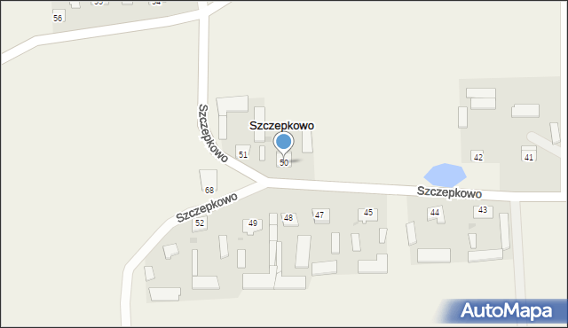 Szczepkowo, Szczepkowo, 50, mapa Szczepkowo