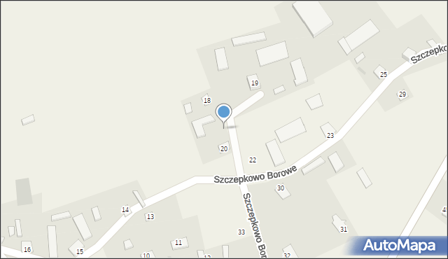Szczepkowo Borowe, Szczepkowo Borowe, 30, mapa Szczepkowo Borowe