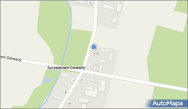 Szczepkowo-Giewarty, Szczepkowo-Giewarty, 2, mapa Szczepkowo-Giewarty