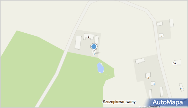 Szczepkowo-Iwany, Szczepkowo-Iwany, 1, mapa Szczepkowo-Iwany