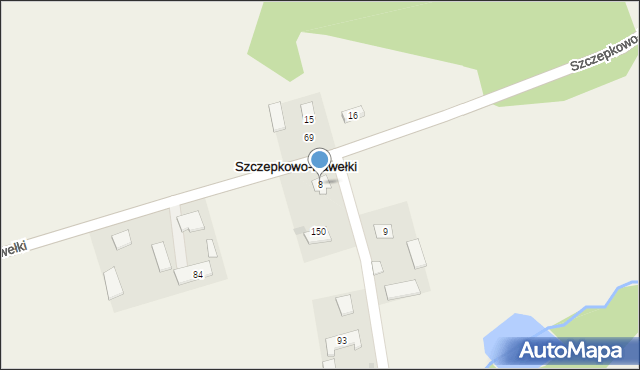 Szczepkowo-Pawełki, Szczepkowo-Pawełki, 8, mapa Szczepkowo-Pawełki