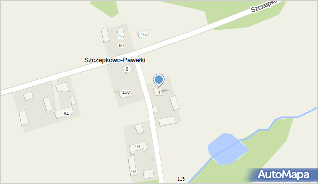 Szczepkowo-Pawełki, Szczepkowo-Pawełki, 9, mapa Szczepkowo-Pawełki