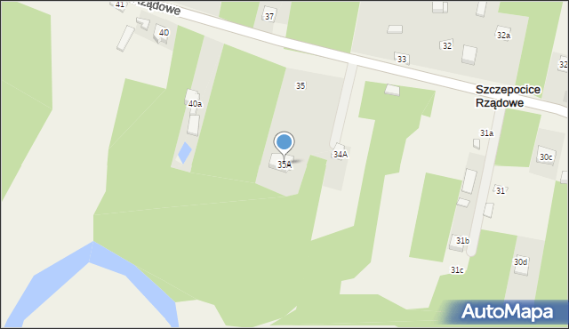 Szczepocice Rządowe, Szczepocice Rządowe, 35A, mapa Szczepocice Rządowe