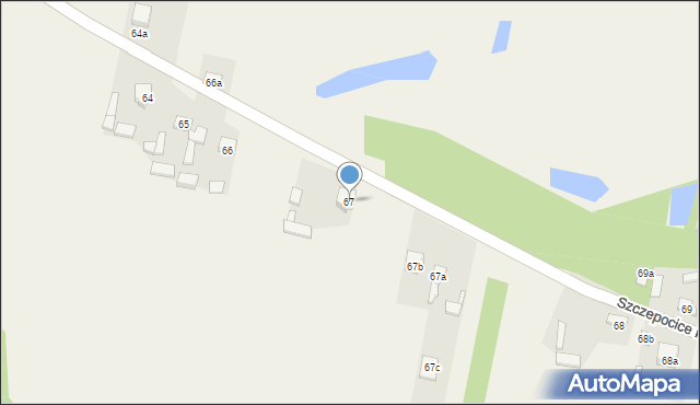 Szczepocice Rządowe, Szczepocice Rządowe, 67, mapa Szczepocice Rządowe