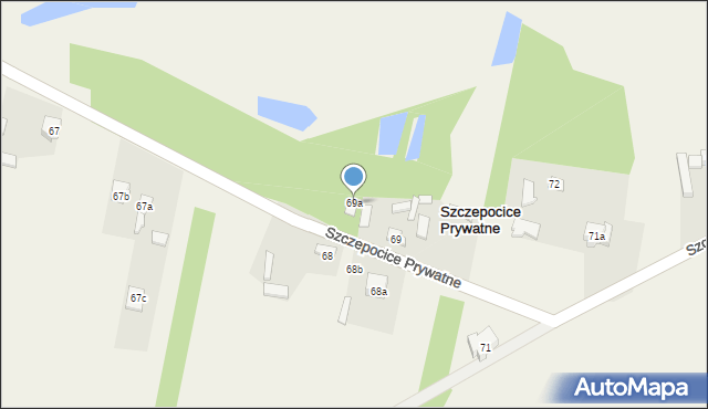 Szczepocice Rządowe, Szczepocice Rządowe, 69a, mapa Szczepocice Rządowe