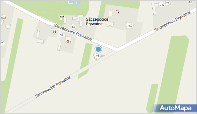 Szczepocice Rządowe, Szczepocice Rządowe, 71, mapa Szczepocice Rządowe