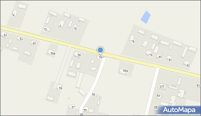 Szczerbaków, Szczerbaków, 77, mapa Szczerbaków