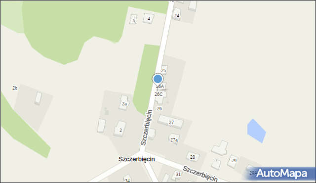 Szczerbięcin, Szczerbięcin, 26B, mapa Szczerbięcin