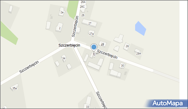 Szczerbięcin, Szczerbięcin, 31, mapa Szczerbięcin