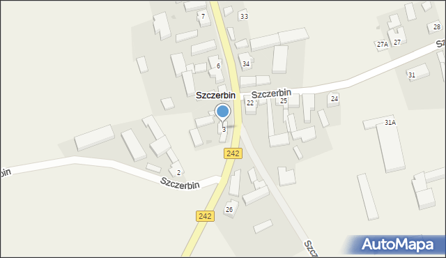 Szczerbin, Szczerbin, 3, mapa Szczerbin