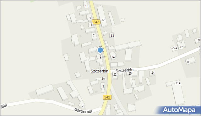 Szczerbin, Szczerbin, 6, mapa Szczerbin