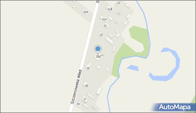 Szczercowska Wieś, Szczercowska Wieś, 39a, mapa Szczercowska Wieś