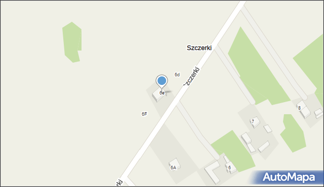 Szczerki, Szczerki, 6e, mapa Szczerki