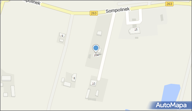 Szczerkowo, Szczerkowo, 10A, mapa Szczerkowo