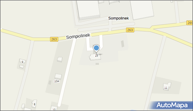 Szczerkowo, Szczerkowo, 15, mapa Szczerkowo