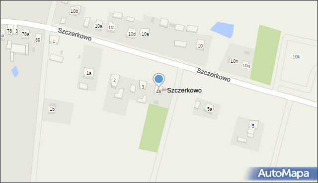 Szczerkowo, Szczerkowo, 4a, mapa Szczerkowo