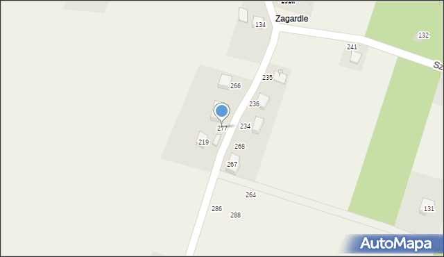 Szczodrkowice, Szczodrkowice, 277, mapa Szczodrkowice