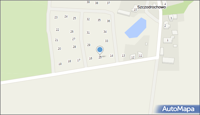 Szczodrochowo, Szczodrochowo, 15, mapa Szczodrochowo