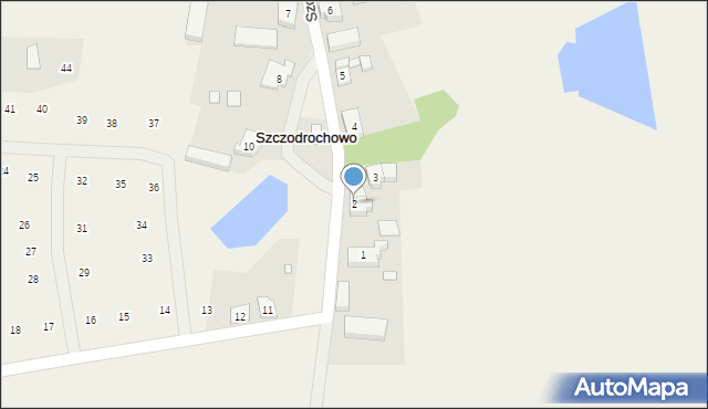 Szczodrochowo, Szczodrochowo, 2, mapa Szczodrochowo