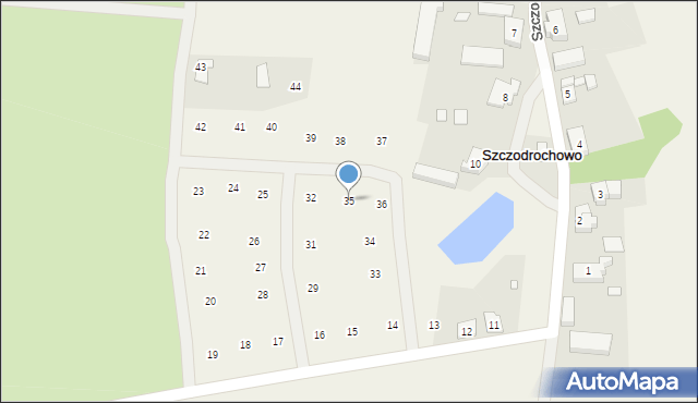 Szczodrochowo, Szczodrochowo, 35, mapa Szczodrochowo