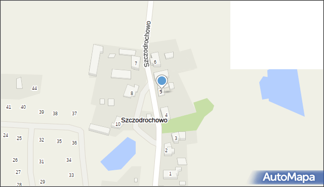 Szczodrochowo, Szczodrochowo, 5/1, mapa Szczodrochowo