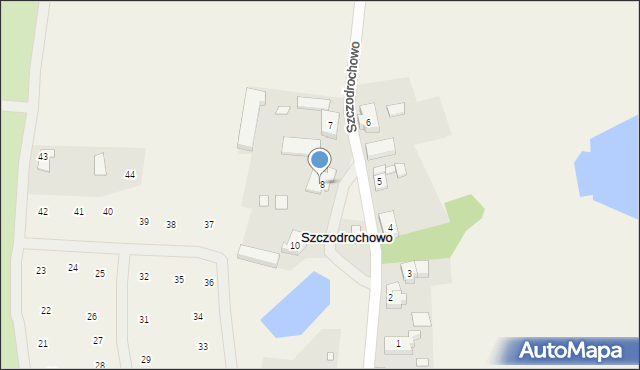 Szczodrochowo, Szczodrochowo, 8/2, mapa Szczodrochowo