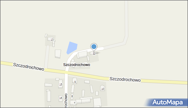 Szczodrochowo, Szczodrochowo, 12, mapa Szczodrochowo