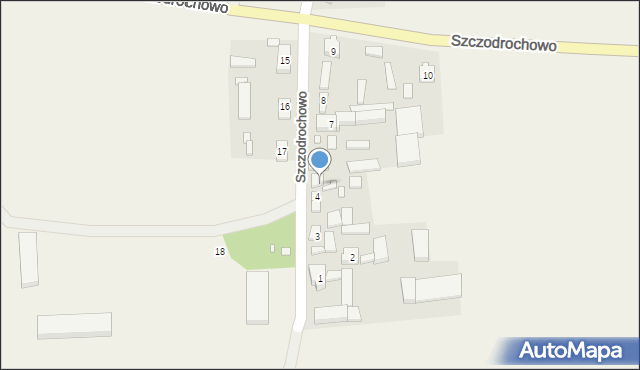 Szczodrochowo, Szczodrochowo, 5, mapa Szczodrochowo