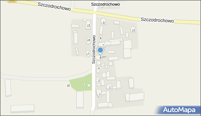 Szczodrochowo, Szczodrochowo, 6, mapa Szczodrochowo