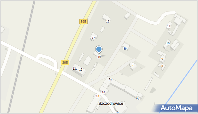 Szczodrowice, Szczodrowice, 16, mapa Szczodrowice