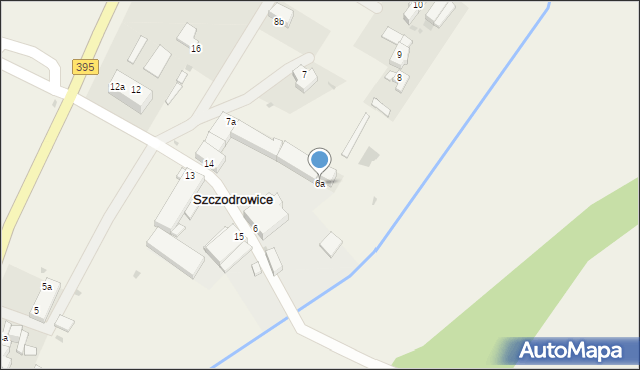 Szczodrowice, Szczodrowice, 6a, mapa Szczodrowice