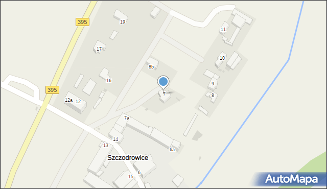 Szczodrowice, Szczodrowice, 7, mapa Szczodrowice