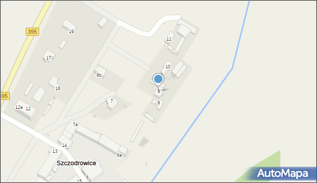 Szczodrowice, Szczodrowice, 9, mapa Szczodrowice