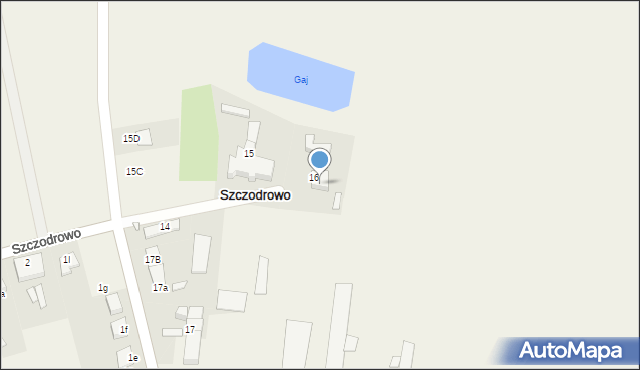 Szczodrowo, Szczodrowo, 16A, mapa Szczodrowo