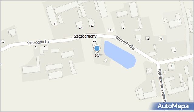 Szczodruchy, Szczodruchy, 10a, mapa Szczodruchy