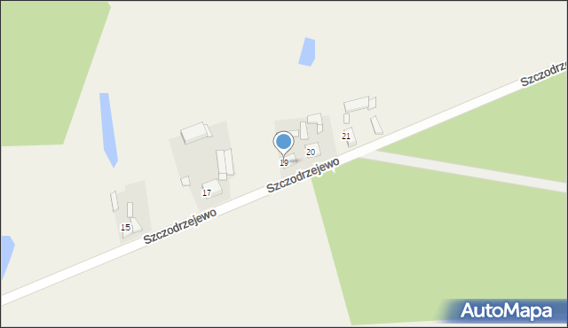 Szczodrzejewo, Szczodrzejewo, 19, mapa Szczodrzejewo