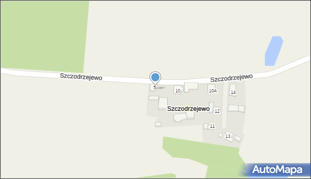 Szczodrzejewo, Szczodrzejewo, 9, mapa Szczodrzejewo